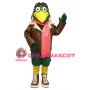 Green Bird The Pilot Mascot Adult Costume 