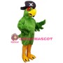 Green Pirate Parrot Mascot Adult Costume 