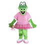 Green Crocodile Sports School Mascot Costume 