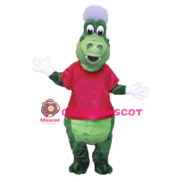 Sport Green Crocodile Mascot Costume 