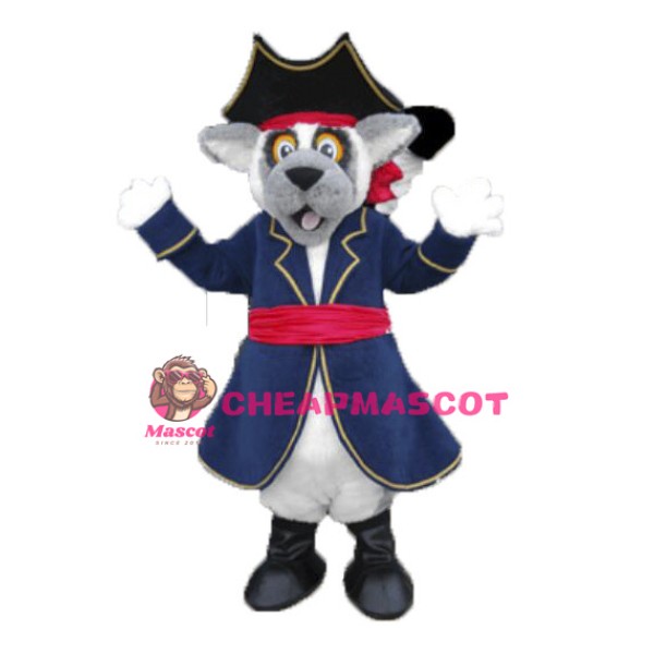 Pirate Lemur Mascot Costume 
