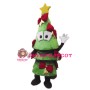 Lovely Cartoon Red Bow Christmas Tree Mascot Costume