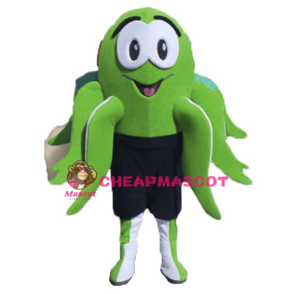 Lovely Cartoon Green Octopus Mascot Costume