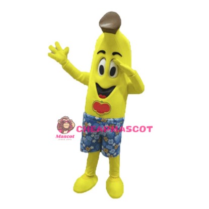 Cartoon Banana Shorts Mascot Costume