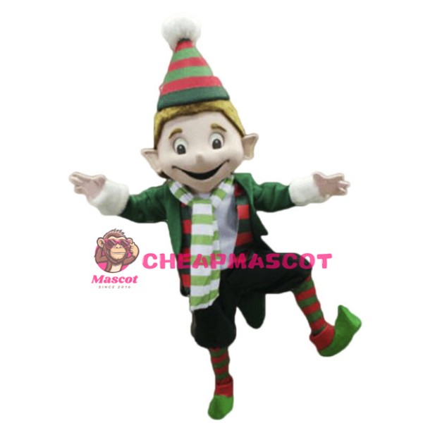 Christmas Elf Mascot Costume 