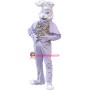 Elegant Purple Easter Bunny Mascot Costume 