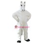 Pure White Horse Mascot Costume 