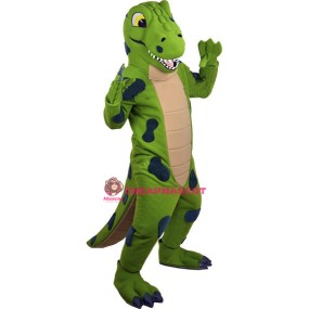 Fierce Green Alligator Mascot Costume 