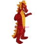 Fierce Red Dinosaur Mascot Costume 