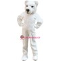 Plush White Bear Mascot Costume 