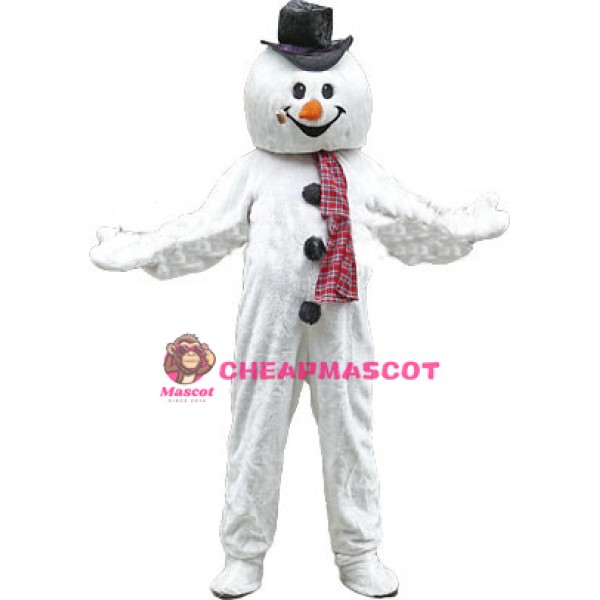Happy Frosty The Snowman Mascot Costume