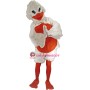 Plush Sexy White Bird Mascot Costume 