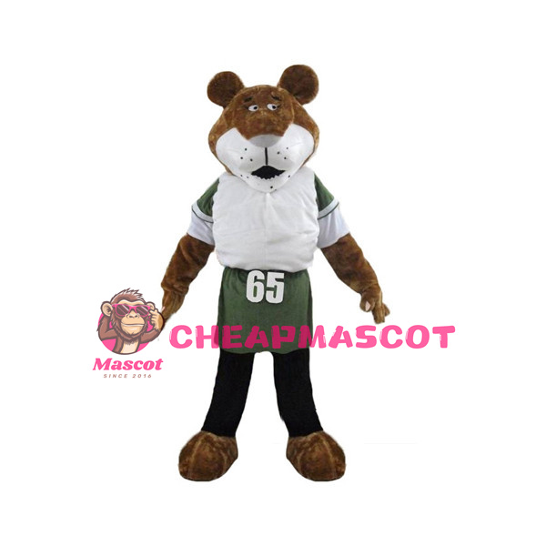 Sport Brown Tiger Mascot Adult Costume