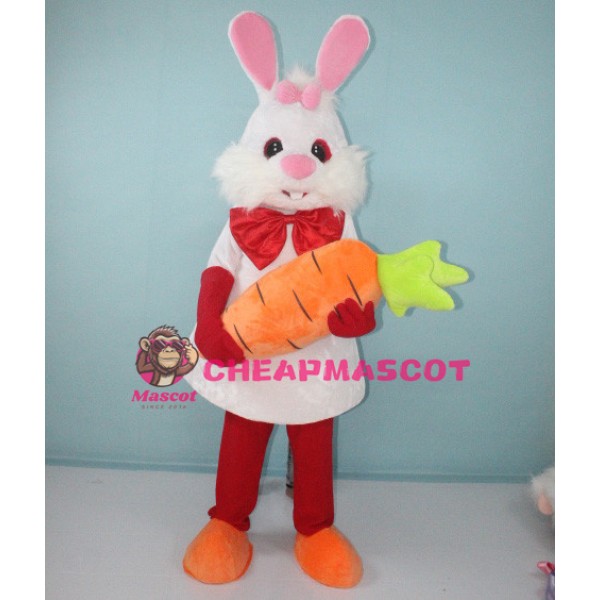 Easter Carrot Bunny Rabbit Cartoon Mascot Costume