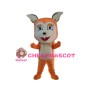 Cute Orange Fox Mascot Adult Costume