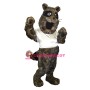 Brown Power Raccoon Mascot Adult Costume 