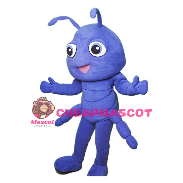 Adult Cartoon Purple Ant Mascot Adult Costume 