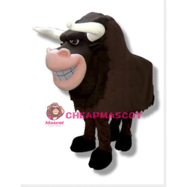 Funny Brown Yak Mascot Costume For 2 Person