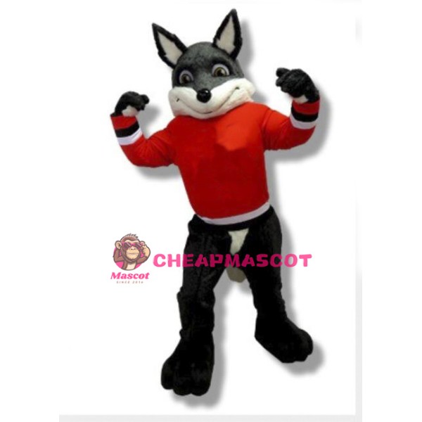 Power Wolf Mascot Adult Costume 