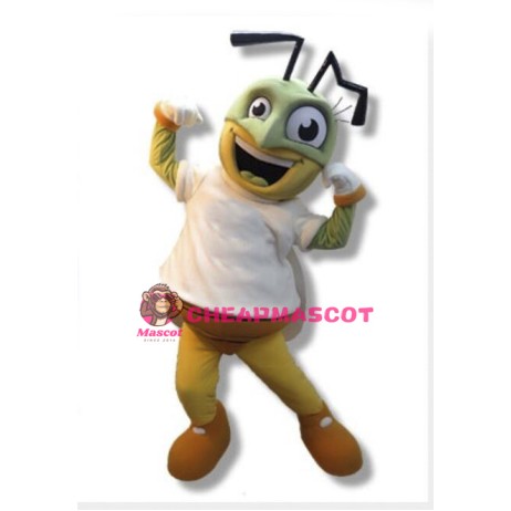 Lively Cartoon Little Bug Mascot Adult Costume 
