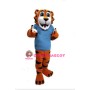 Friendly Tiger Mascot Adult Costume