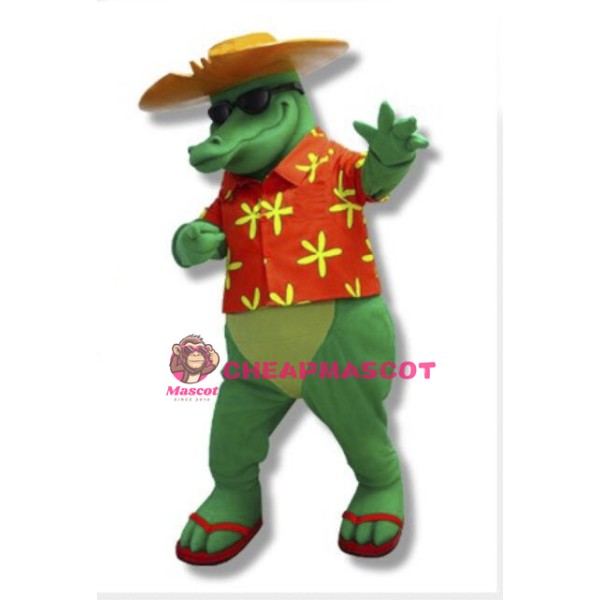 Cool Alligator Mascot Adult Costume