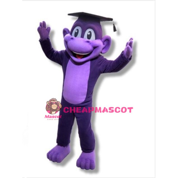 Lovely Purple Monkey Counselor Mascot Costume