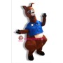 Kangaroo Sheriff Mascot Adult Costume