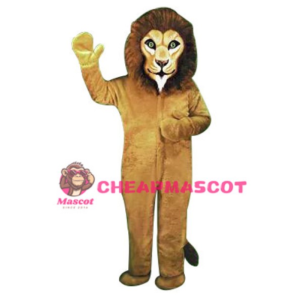Brown Mane Lion Mascot Costume 