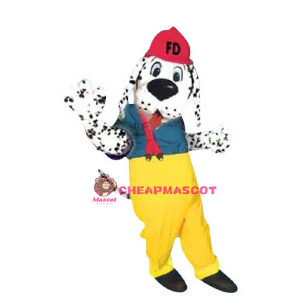 Lovely Firehouse Dalmatian Dog Mascot Costume