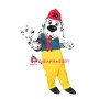 Lovely Firehouse Dalmatian Dog Mascot Costume