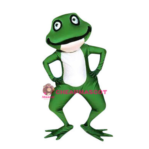 Lovely Green Frog Mascot Adult Costume 