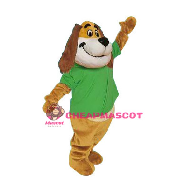 Big Mouth Golden Dog Mascot Costume 