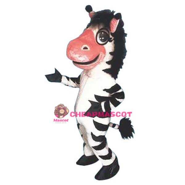 Cute Zebra Animal Mascot Costume 