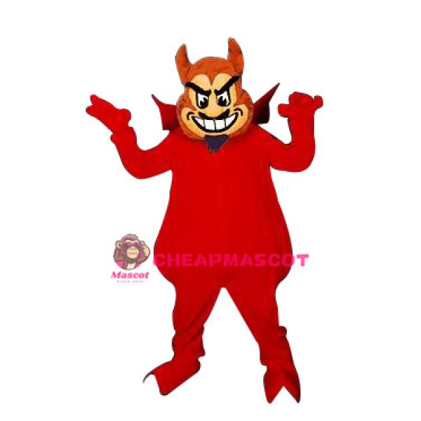 Red Sun Devil Mascot Adult Costume 