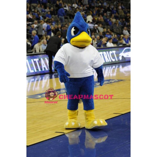 Sports Team Power Blue Bird Mascot Costume 