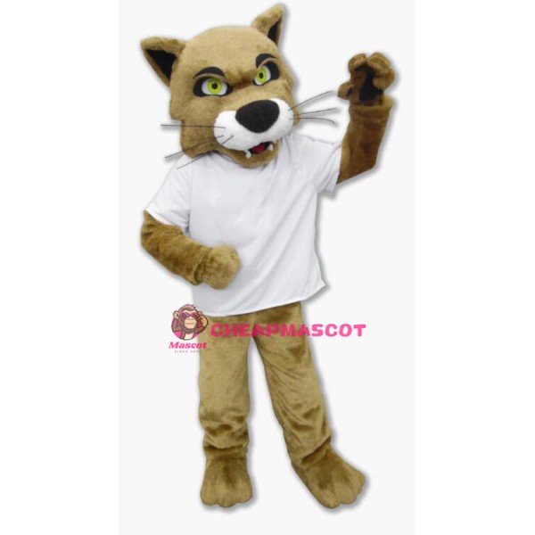 University Fierce Wildcat Mascot Costume