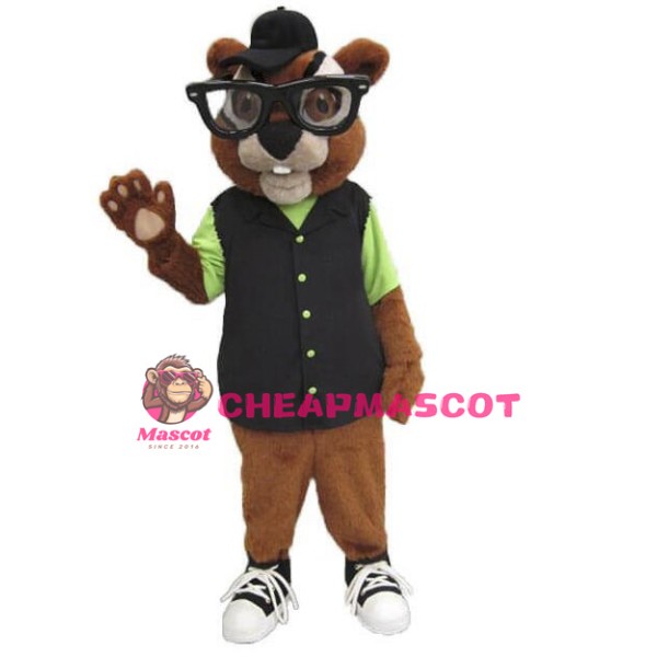 New Custom Made Brown Squirrel Mascot Costume 