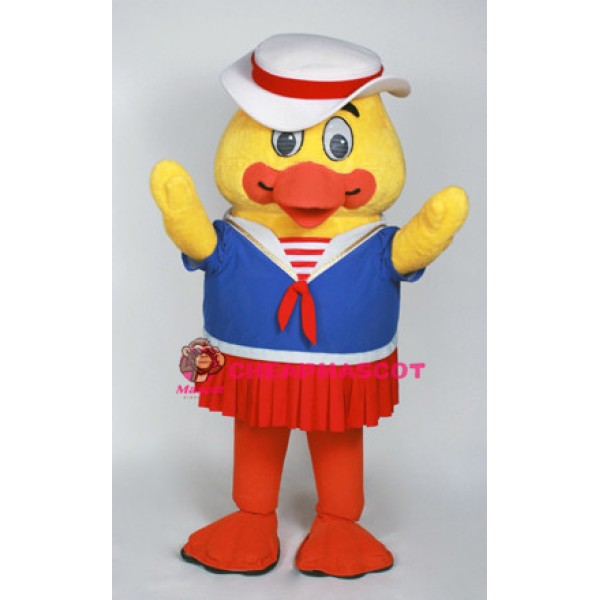 Cute Mama Duck Sailor Mascot Adult Costume 