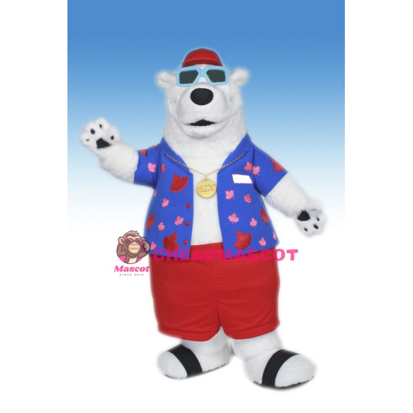 Cool Berkley Polar Bear Mascot Costume