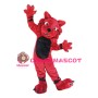 Power Red Wildcat Mascot Adult Costume