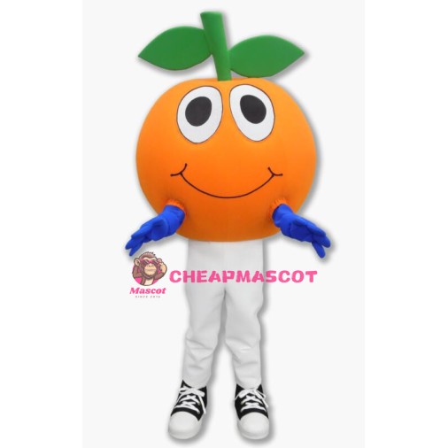 Cartoon Orange Lightweight Mascot Adult Costume 