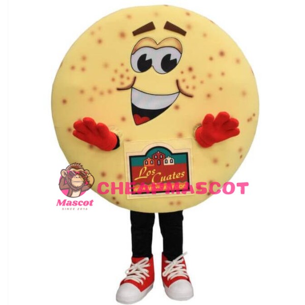 Cartoon Tortilla Lightweight Mascot Adult Costume
