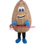 Cartoon Tall Almond Lightweight Mascot Adult Costume