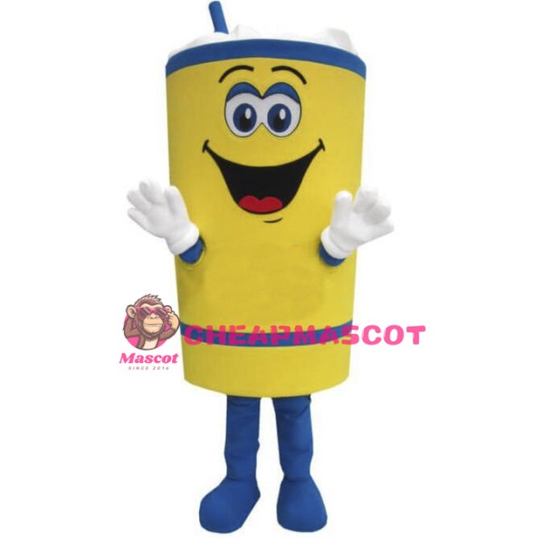 Cartoon Snow Top Coffee Lightweight Mascot Adult Costume
