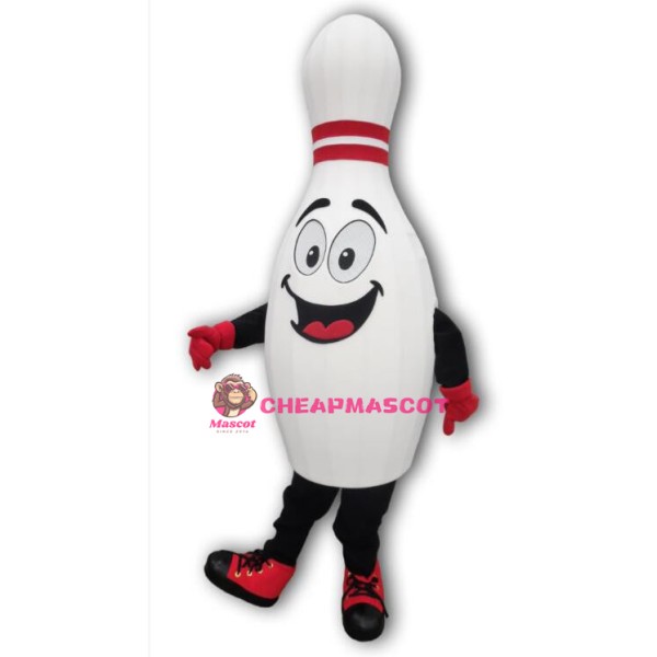 Cartoon Bowling Pin Lightweight Mascot Adult Costume