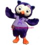 Cute Purple Owl Mascot Costume