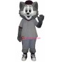Sport Grey Cat Mascot Adult Costume 