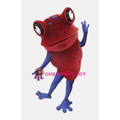 Red Frog Mascot Adult Costume 