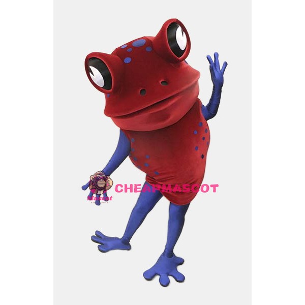 Red Frog Mascot Adult Costume 